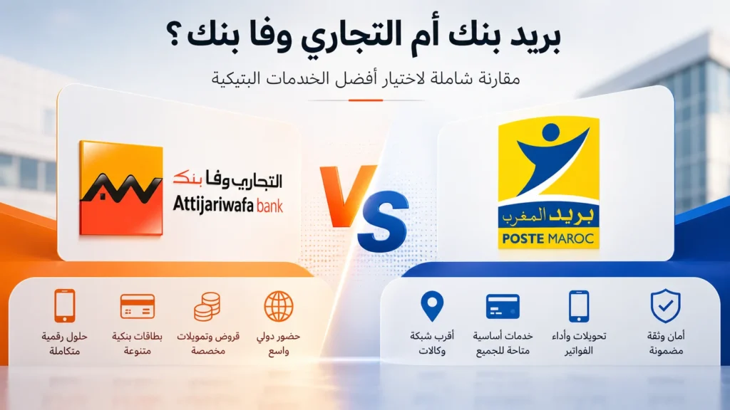 البريد بنك أم التجاري وفا بنك
